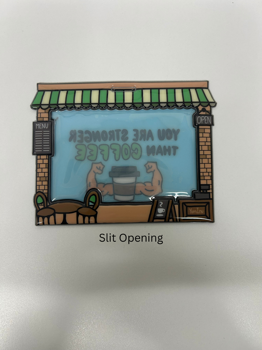 Coffee Cafe Holder: HORIZONTAL